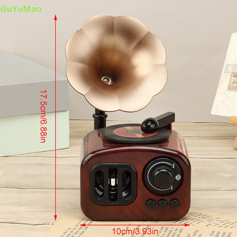 [cxGUYU] Hộp Nhạc Hình Máy Hát Cổ Điển Trang Trí Nghệ Thuật