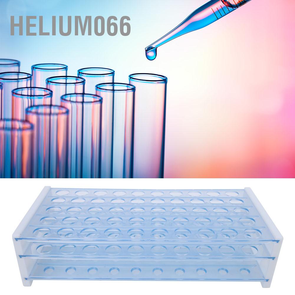 Helium066 Giá đỡ ống 3 lớp 50 lỗ nghiệm có thể tháo rời Phụ kiện thiết bị phòng thí