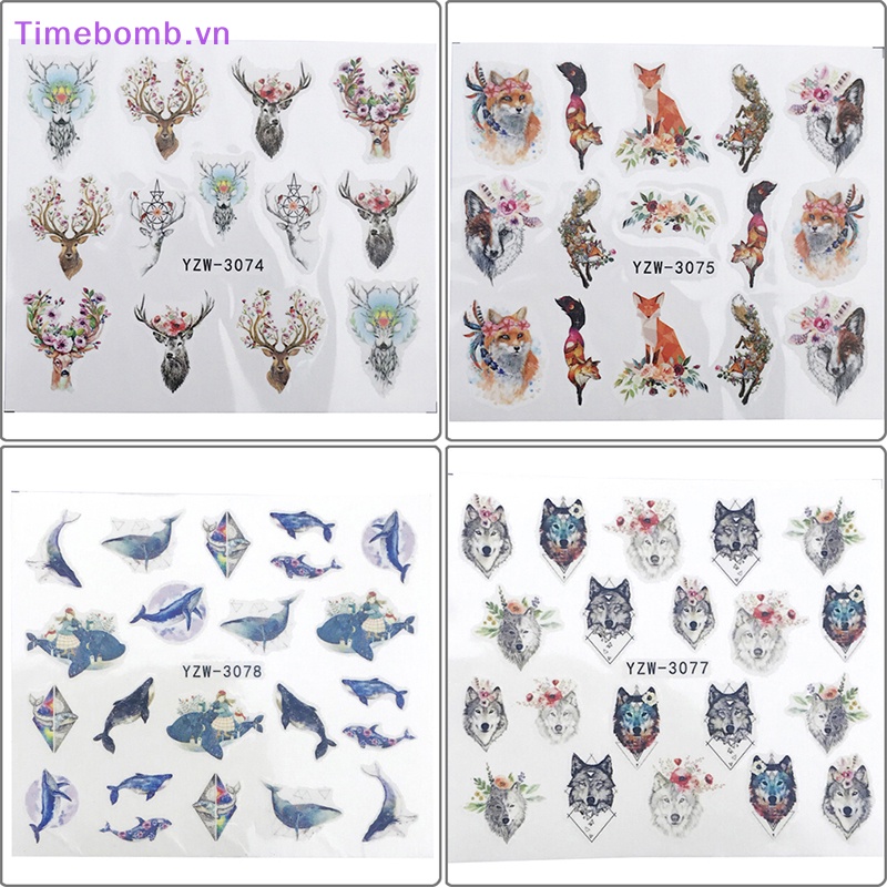 # Túi Đeo Chéo Thời Trang Hàn Cho Nữ # Bộ 2 Miếng Dán Trang Trí Móng Tay Hình Sói Độc Đáo