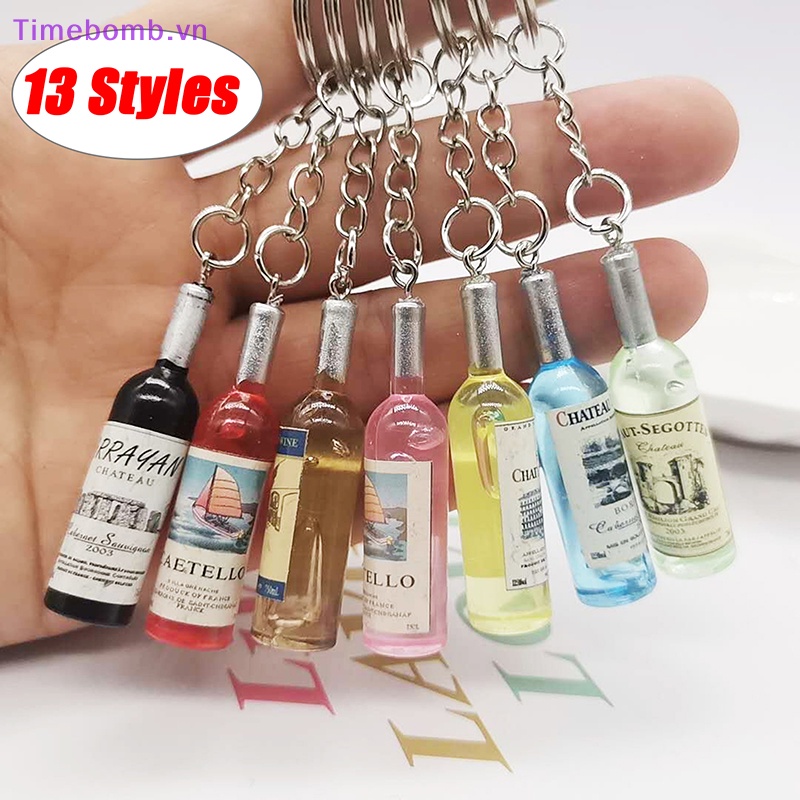 # Túi Đeo Chéo Thời Trang Hàn Cho Nữ # Móc Khóa Acrylic Hình Chai Bia Độc Đáo