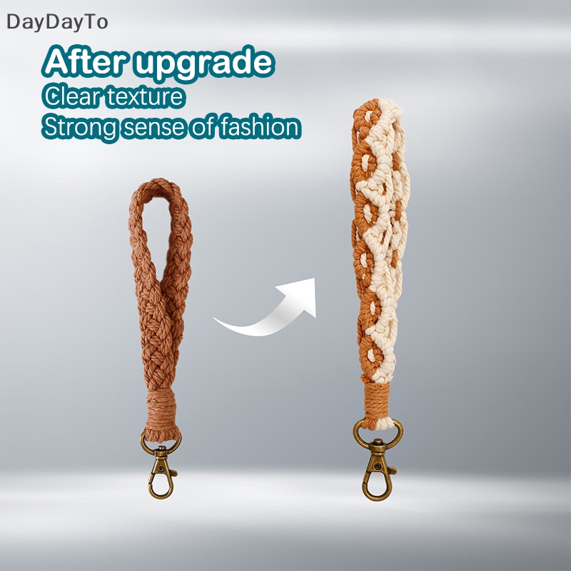 Dây Móc Điện Thoại / Móc Khóa Bằng Cotton Bện DIY Chống Thất Lạc Cho Nữ