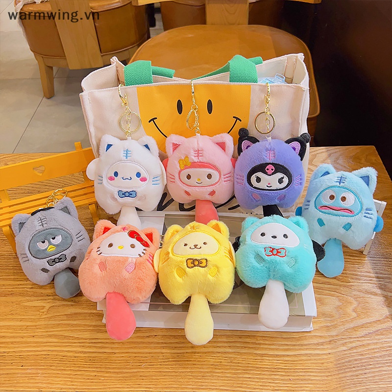 Móc Khóa Hình Mèo Kitty Nhồi Bông Mềm Mại Dễ Thương