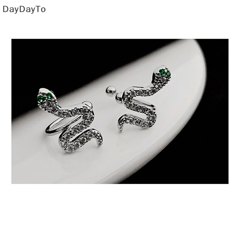 1 Đôi Khuyên Tai Dạng Kẹp Hình Rắn Không Cần Xỏ Lỗ Dành Cho Nam Và Nữ