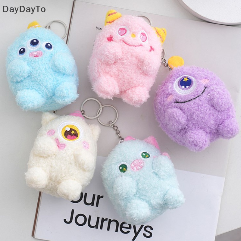 Đồ chơi nhồi bông Hình Quái Vật Hoạt Hình 10cm Trang Trí Móc Khóa Cho Bé