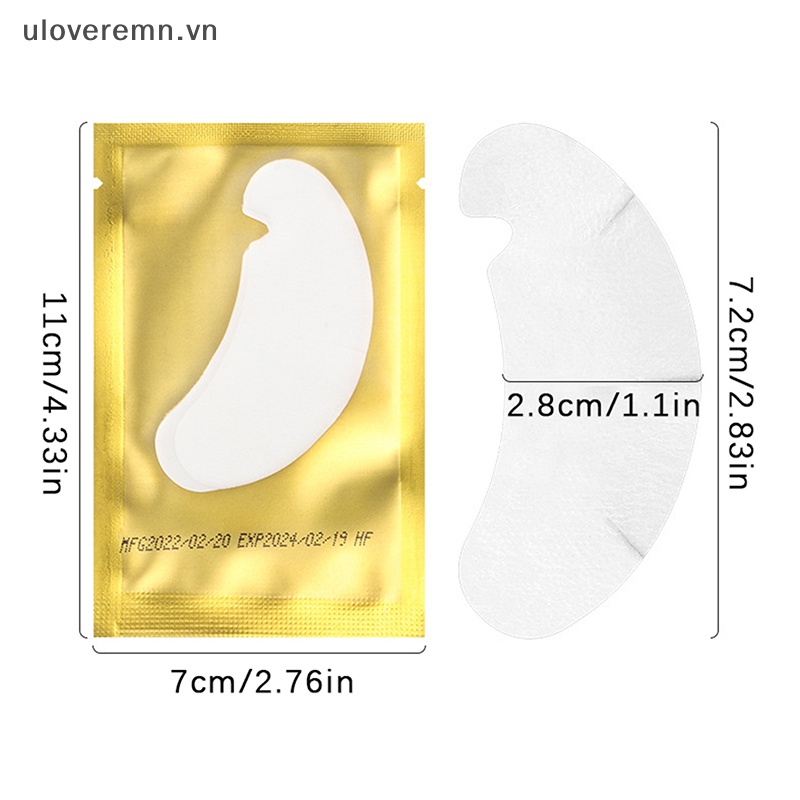 Set 50 Cặp Miếng Dán Hỗ Trợ Nối Mi Giả Uloveremn