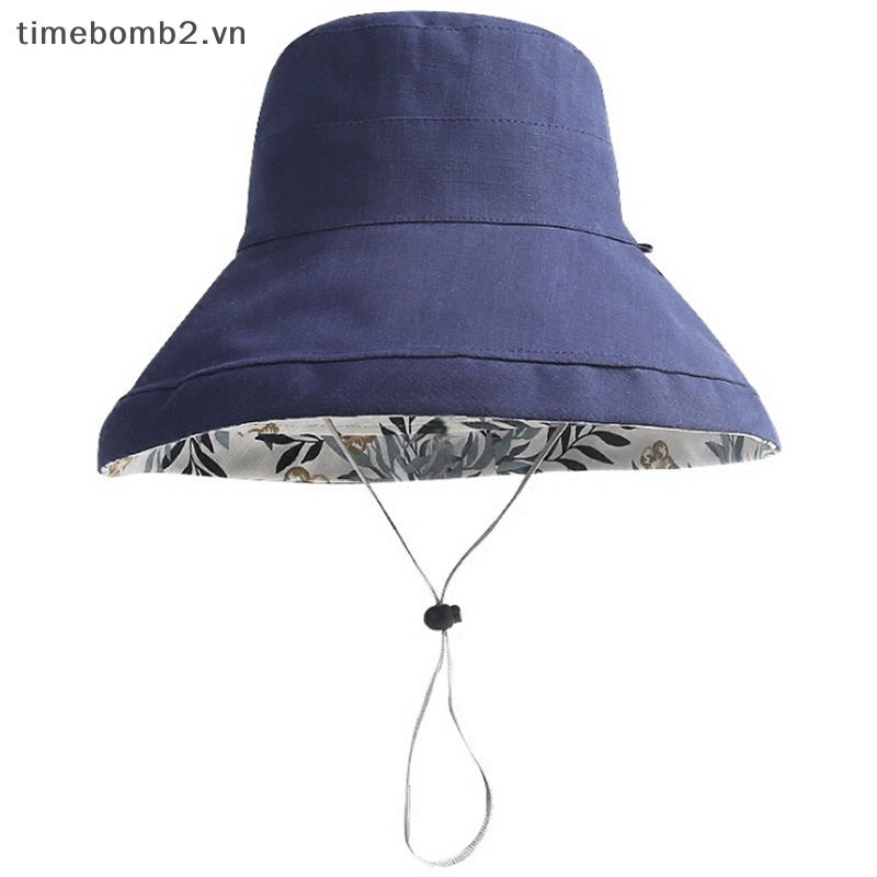 Nón Vành Rộng Hai Mặt Chống Tia UV Thời Trang Đi Biển Mùa Hè Bảo Vệ Cho Nữ