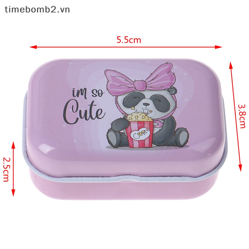 {Timebomb} Hộp Thiếc Mini Kín Đáo Đựng Trang Sức Kẹo Quà Tặng