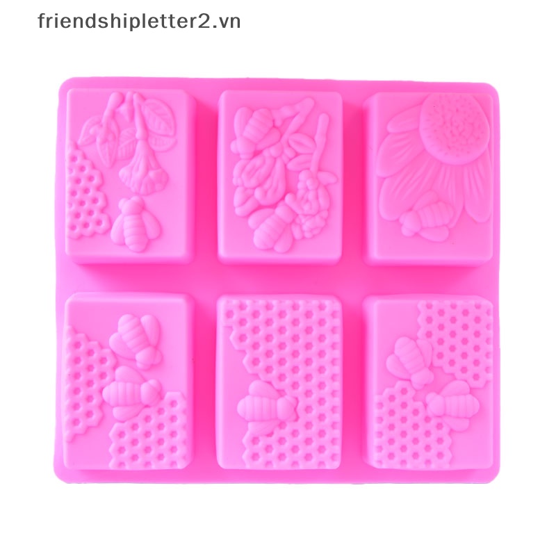 1 Khuôn Làm Xà Phòng Silicone Hình Con Ong 3d