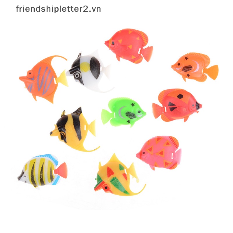 Set 10 Cá Giả Trang Trí Bể Cá