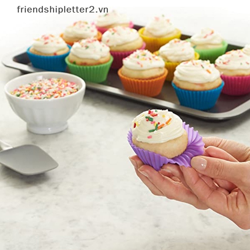 Khuôn Silicone Làm Bánh Hình Tròn Tiện Dụng