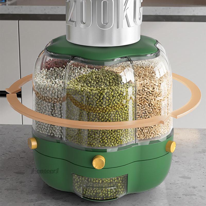 Hộp Đựng Gạo / Ngũ Cốc Kín Khí Tiện Dụng Cho Gia Đình Fenteer1