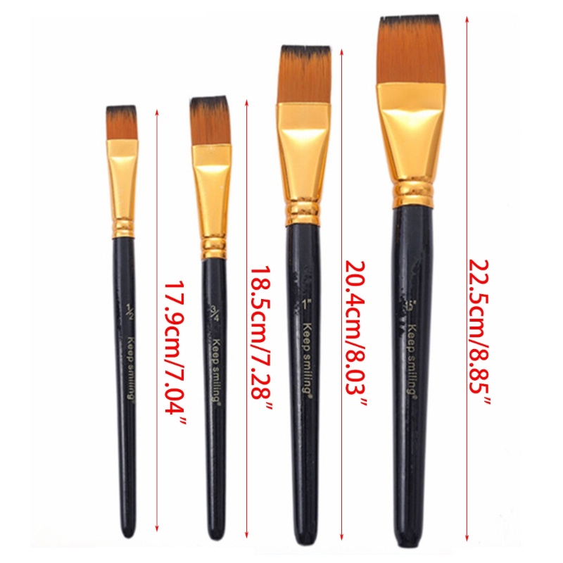 Set 4 Cọ Vẽ Màu Nước Đa Năng Tiện Dụng