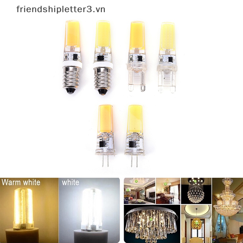 Bóng Đèn LED Silicone Mini G4 G9 E14 COB SMD 9W 220V