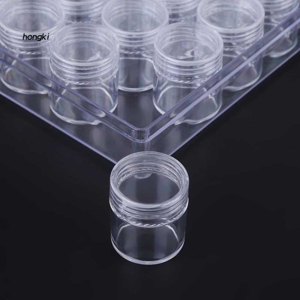 Hộp Nhựa Trong Suốt 30 Ngăn Đựng Phụ Kiện Làm Móng Nghệ Thuật