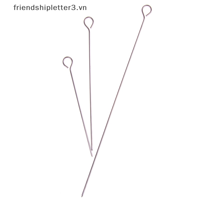 Set 10 Xiên Nướng Thịt Hình Con Ngỗng Bằng Thép Không Gỉ