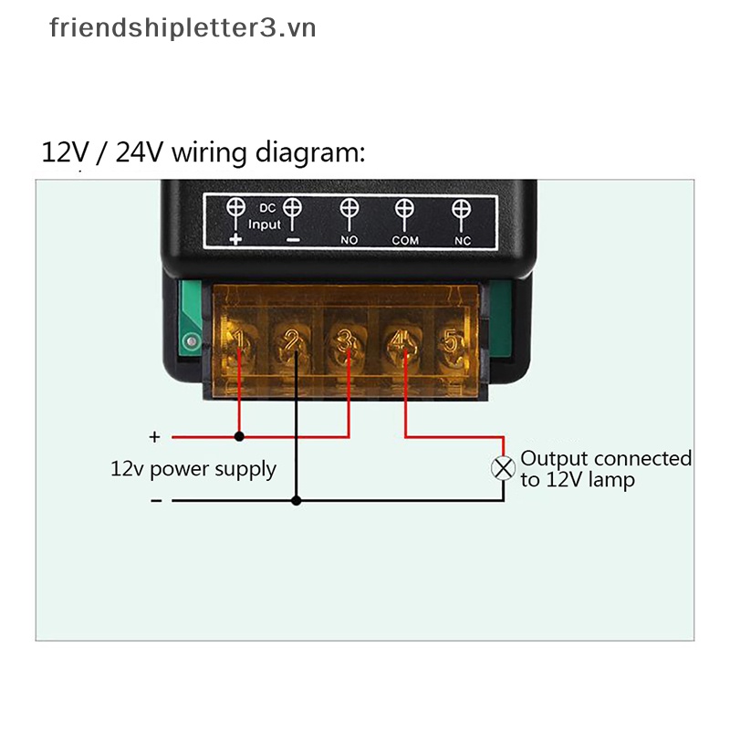 Rơ Le Điều Khiển Từ Xa Không Dây RF 1CH 433MHz 220V 30A