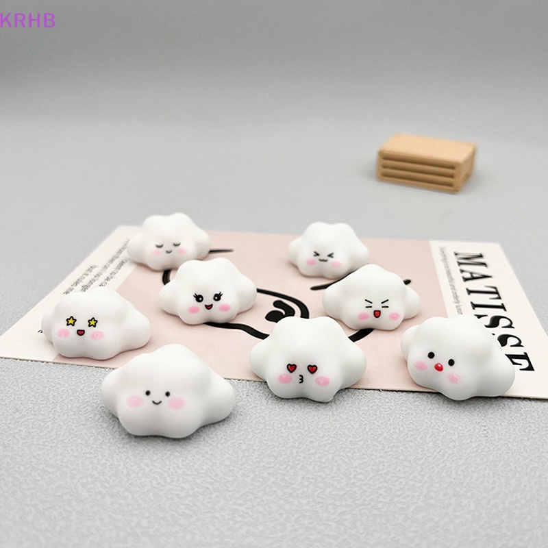Set 2 Phụ Kiện Trang Trí Hình Đám Mây 3D Bằng Nhựa Phát Quang Độc Đáo Mới