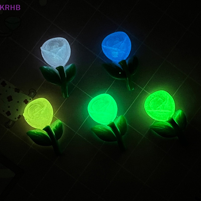 Set 10 Mô Hình Hoa Tulip Dạ Quang Trang Trí Sổ Tay Mới