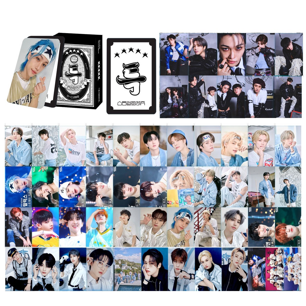 Bộ Sưu Tập Ảnh 5 Ngôi Sao Nhóm Nhạc Kpop STRAY KIDS Kèm 55 Tấm Thẻ