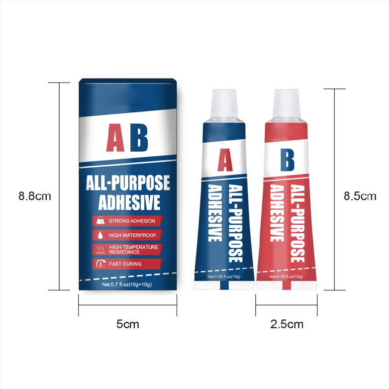 New Transparent Epoxy Resin AB Glue All-purpose adhesive Casting Adhesive 10+10g