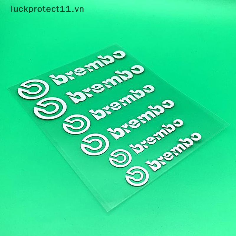 # Dây Cáp 3C &amp; NEW 3C # Set 6 Miếng Dán Đề Can In Chữ Brembo Trang Trí Phanh Xe Hơi