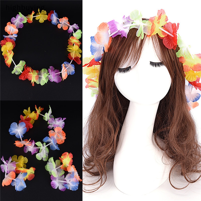 Set 4 Vòng Hoa Đeo Cổ Phong Cách Hawaii Mới