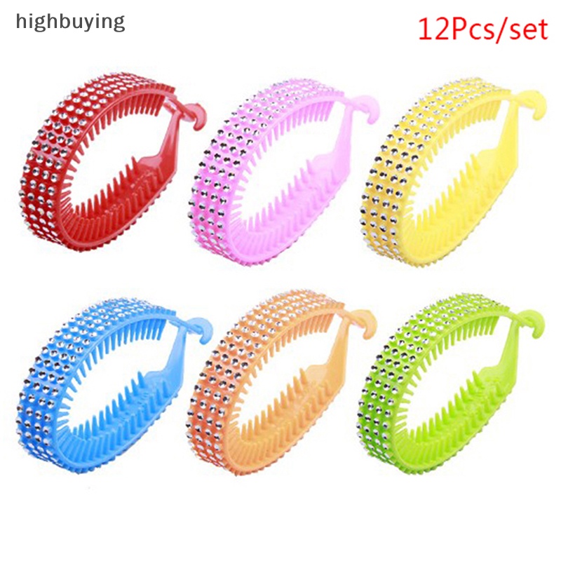 Set 12 Kẹp Tóc Đính Đá Thời Trang Cho Nữ