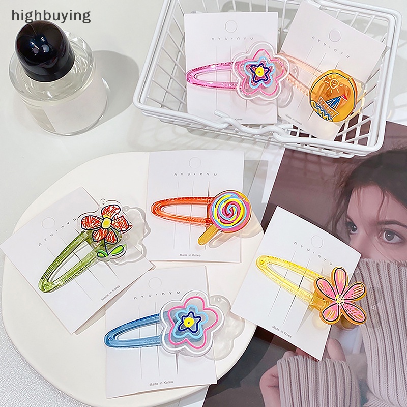 1 Kẹp Tóc Hình Hoa Đáng Yêu Cho Bé Gái