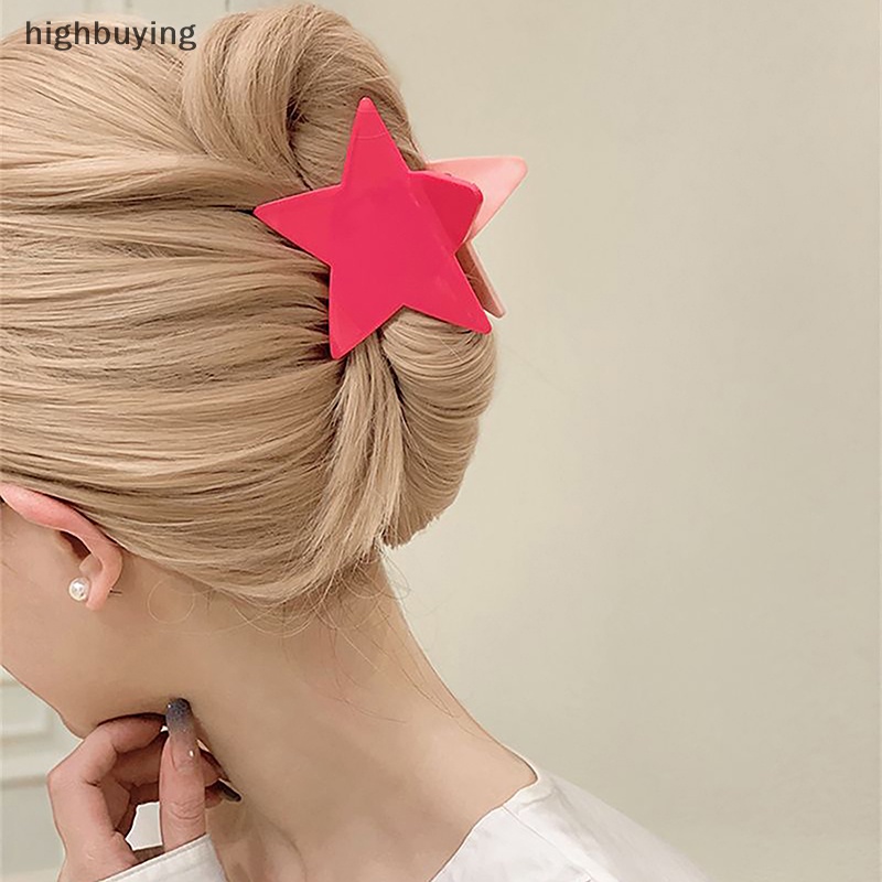 Kẹp Tóc Hình Ngôi Sao Năm Cánh Đính Đá Thời Trang Cho Nữ Y2k