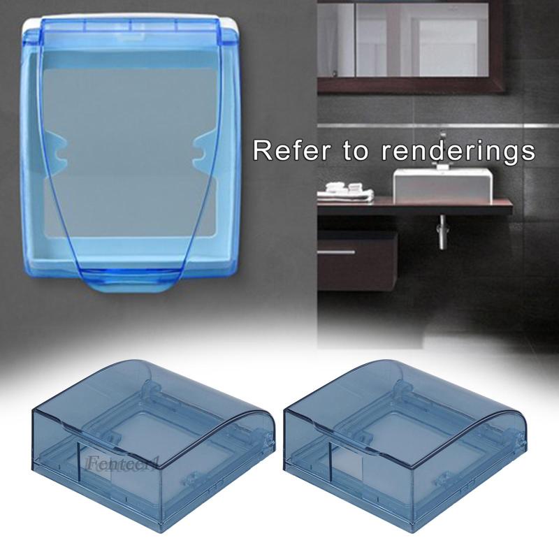Ổ Cắm Điện Bảo Vệ Chống Thấm Nước Màu Xanh Dương + Xanh Dương Cho Fenteer1 / 2x + 2 Công Tắc