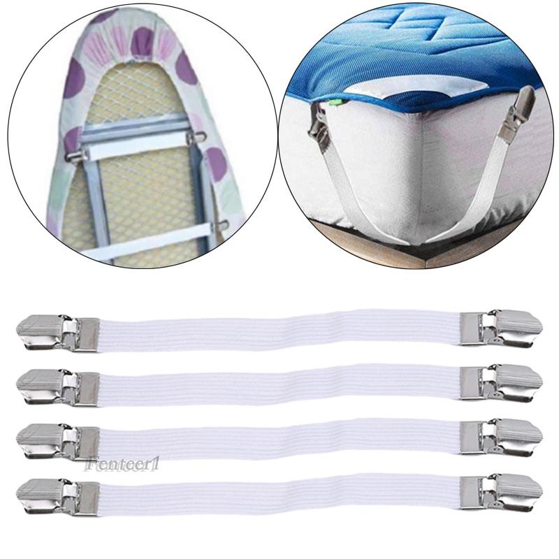 [Fenteer1] Dây Buộc Ga Trải Giường / Vỏ Bàn Ủi Có Thể Điều Chỉnh