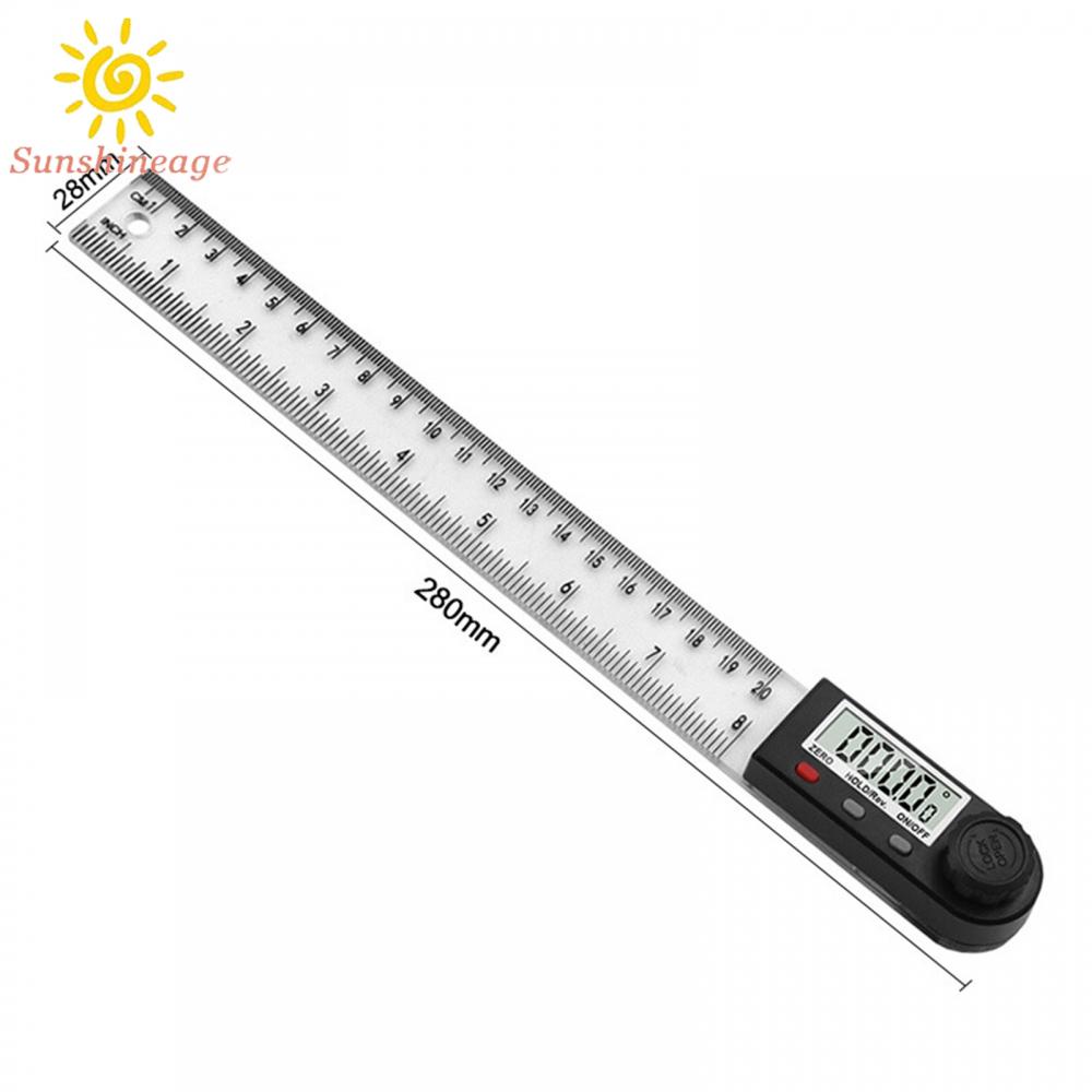 Thước Đo Góc Kỹ Thuật Số Bằng Nhựa Bền Bỉ Cho Cả Hệ Mét Và Hiển Thị Inch Và Đo Chính Xác