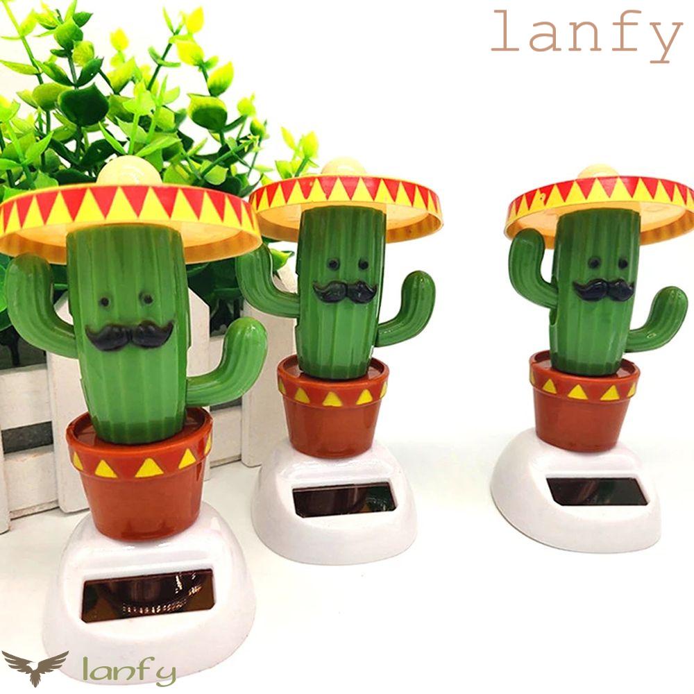 Búp Bê Đồ Chơi Xương Rồng Nhảy Múa Chạy Bằng Năng Lượng Mặt Trời Dùng Trang Trí Xe Hơi