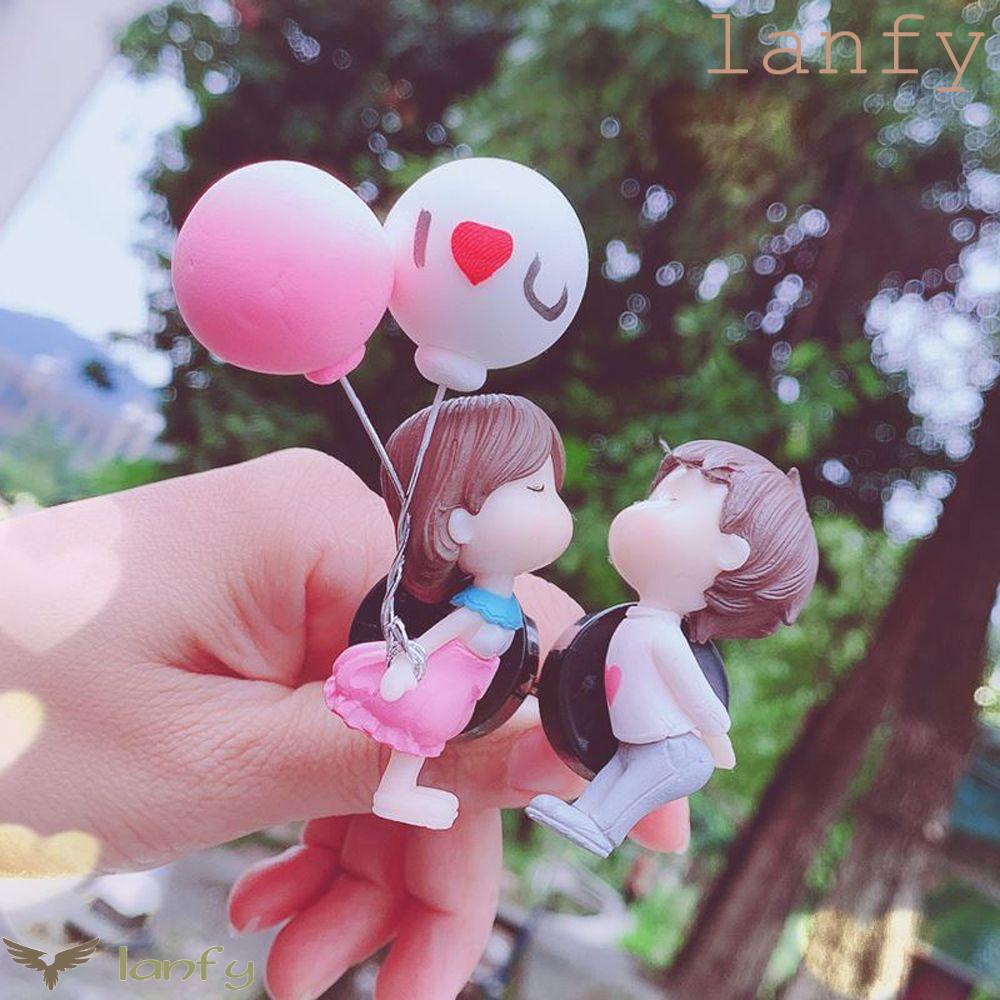 Lanfy Máy Khuếch Tán Hương Thơm Xe Hơi Thiết Kế Cặp Đôi Bé Gái / Bé Trai Dùng Làm Quà Tặng