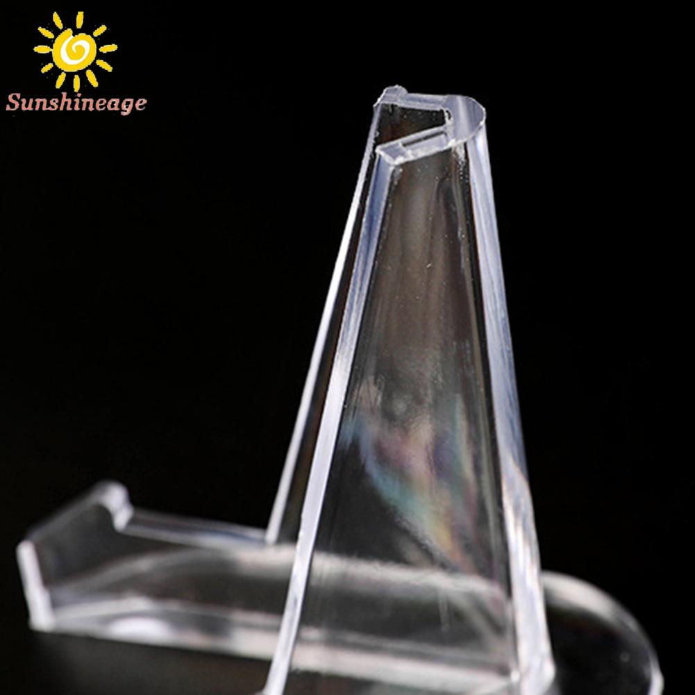 Set 10 Giá Đỡ Trưng Bày Tiền Xu Hình Tam Giác Bằng Acrylic