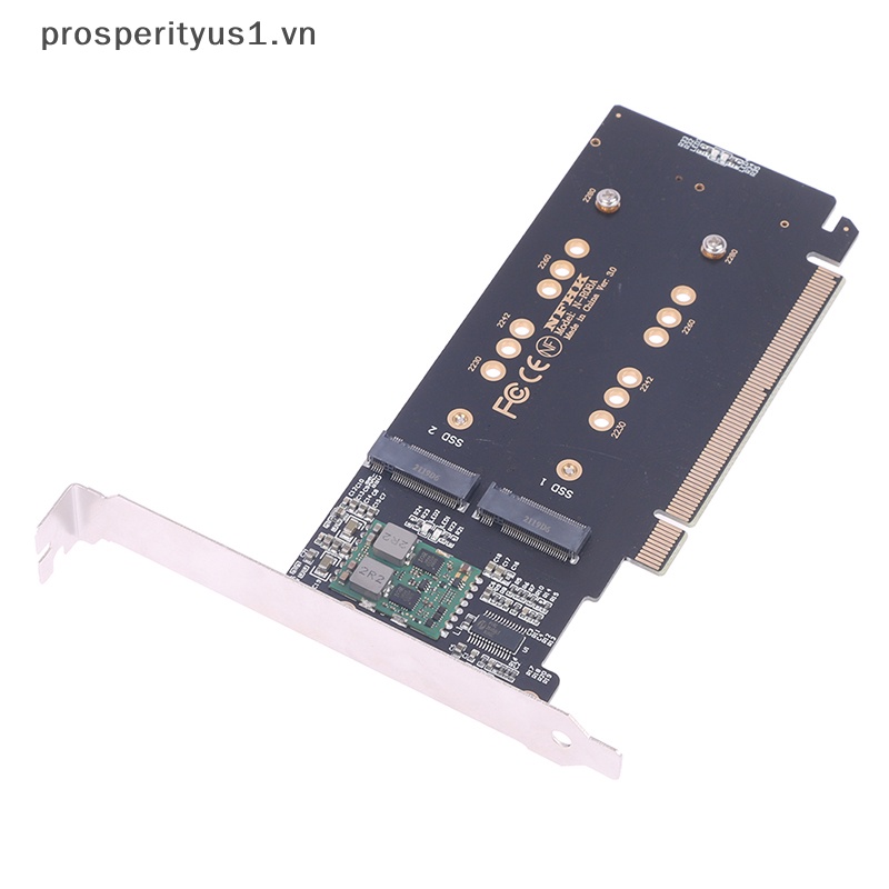 1 CARD Mở Rộng Chuyển Đổi PCI-E m.2 X16 Sang 4X NVME Pcie PCI-E3.0 GEN3 X16 Sang 4 * NVME