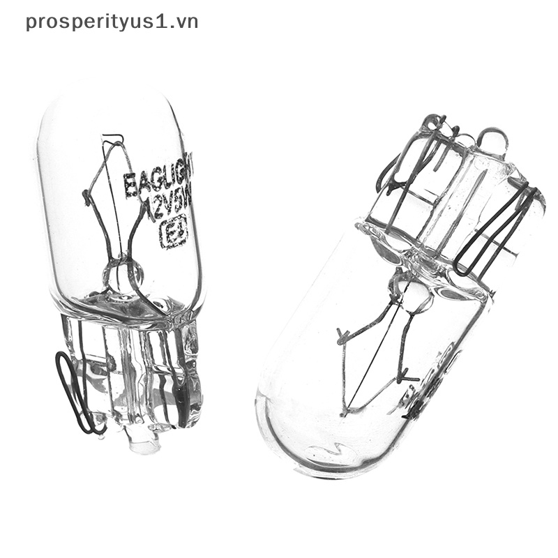 Set 10 Đèn Đánh Dấu T10 168 192 12V 5W Ánh Sáng Trắng Ấm