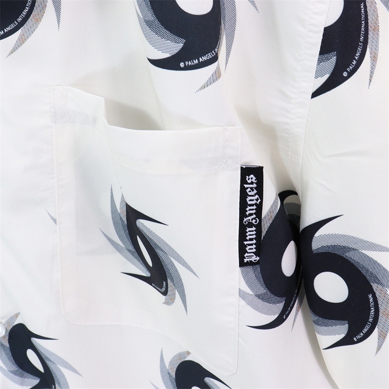 Áo Thun In Chữ Palm Angels &amp; Phong Cách unisex Thoải Mái Cá Tính