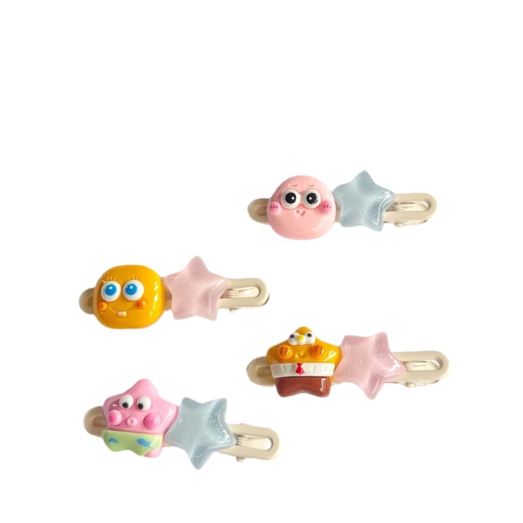 Kẹp Tóc Hình Nhân Vật Hoạt Hình SpongeBob Dễ Thương