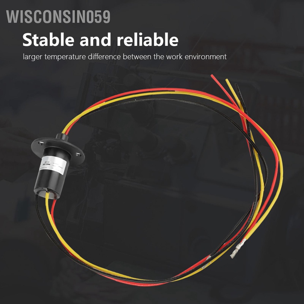 Wisconsin059 Vòng trượt nhỏ 250RPM 15A 3 dây 0-600V cho máy phát điện tuabin gió