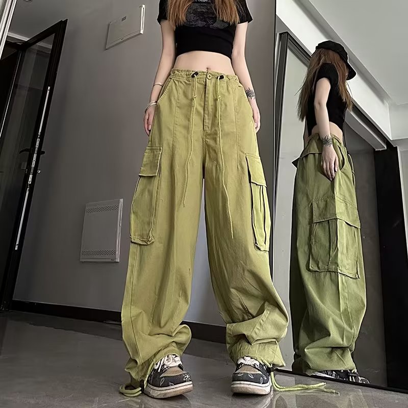 Quần túi hộp Màu Trơn hiphop quần túi hộp nam thời trang from rộng quần túi hộp nữ phong cách Hàn Quốc quần túi hộp ống rộng