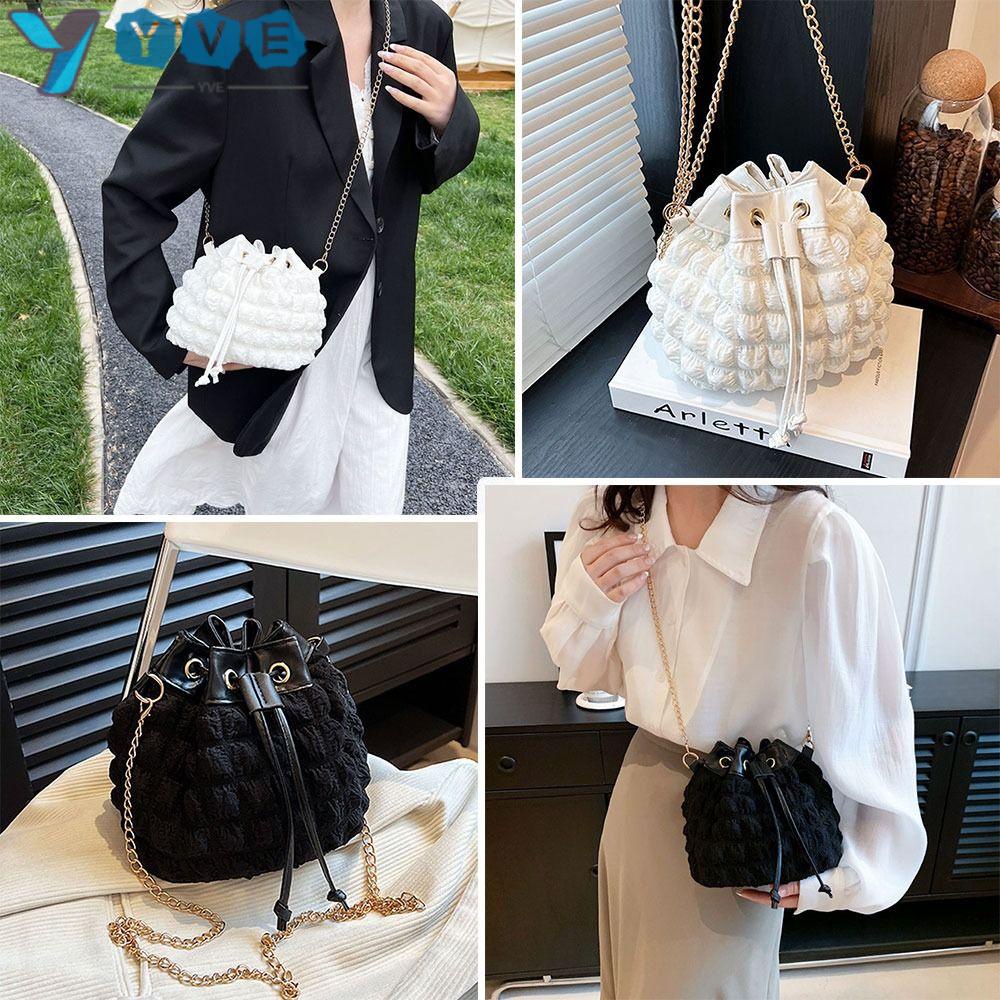 YVE Túi Đeo Chéo Dây Xích Kiểu Dáng Dễ Thương Cho Nữ