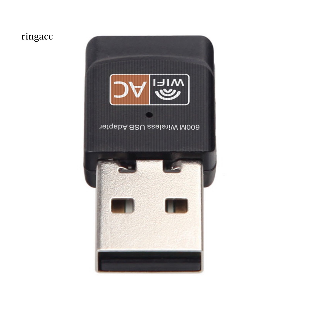 Thẻ Mạng WiFi Băng Tần Kép AC 600Mbps 5.8G 2.4G USB Cho Máy Tính