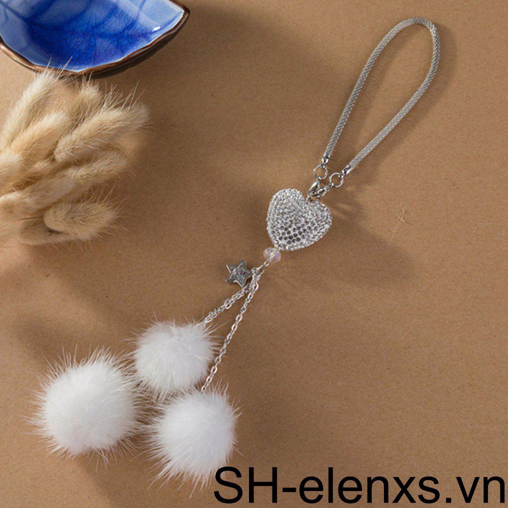 Đề Can Đính Đá Tráng Gương Dễ Thương Đa Năng Treo Trang Trí Xe Hơi
