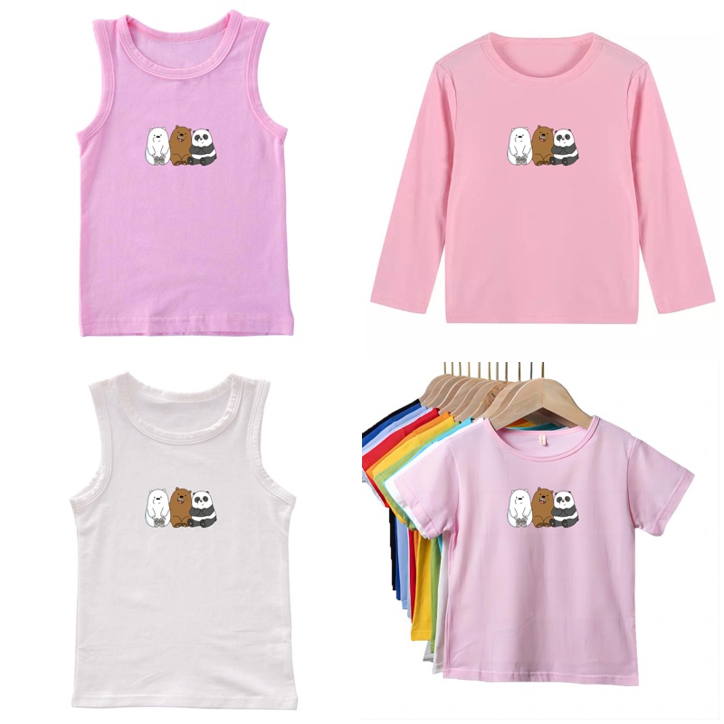 Áo Thun Tay Ngắn Họa Tiết Cầu Vồng Unisex Cá Tính Cho Các Bé