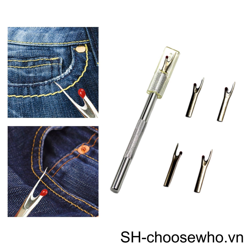 Dụng Cụ Đan Móc Cầm Tay Không Cần Khoan Kèm Lưỡi Dao Thay Thế Tiện Dụng