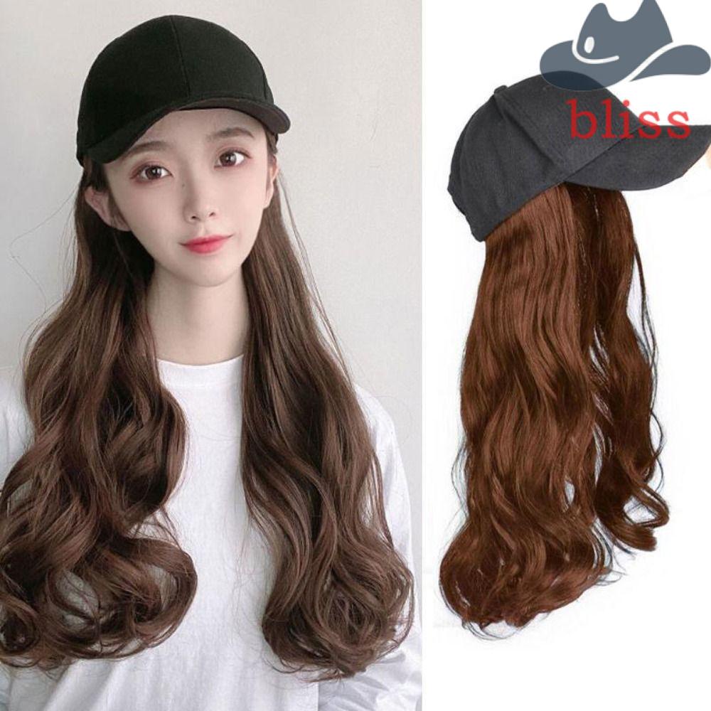 Bộ Tóc Giả Dài Xoăn Màu Nâu Bằng Sợi Tổng Hợp Thoáng Khí Dành Cho Nữ