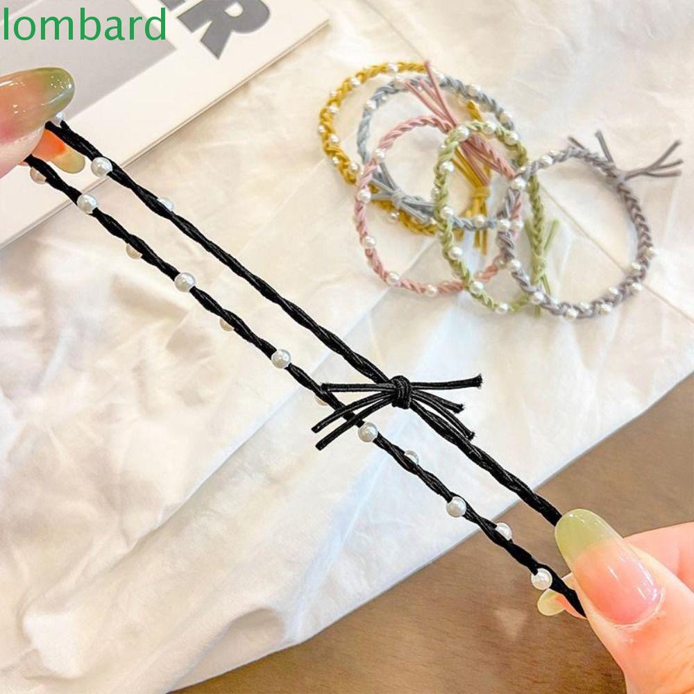 Dây Cột Tóc Đuôi Ngựa Co Giãn Chống Trượt Handmade Phong Cách Hàn Quốc