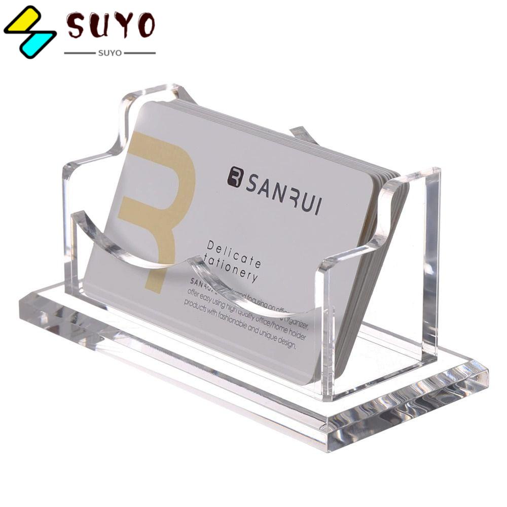 Suyo Giá Đỡ Thẻ Bằng Nhựa Acrylic Trong Suốt Đơn Giản Hiện Đại Trang Trí Bàn Làm Việc / Làm Đạo Cụ Chụ