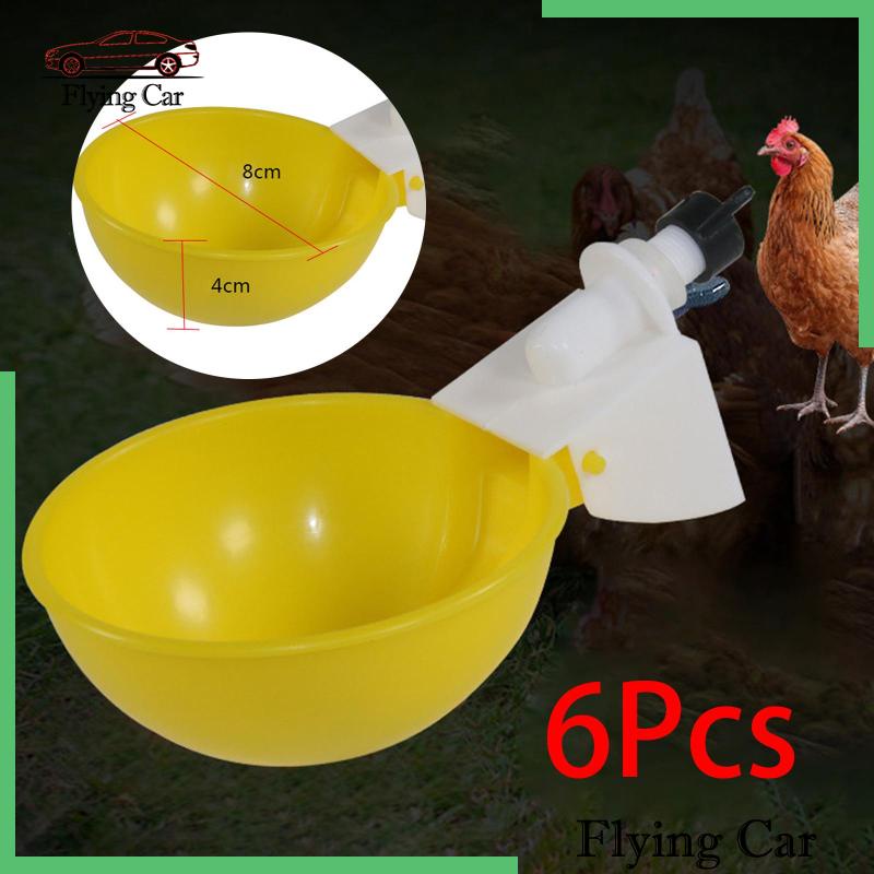 Set 6 Cốc Uống Nước Tự Động Cho Gà Vịt / Thỏ / Bồ Câu Lzdjfmy2